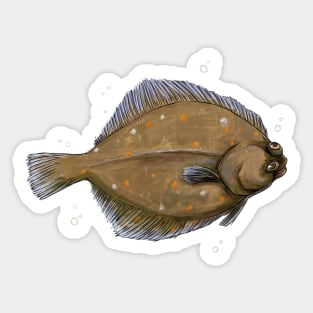 Perfect time and Plaice Sticker